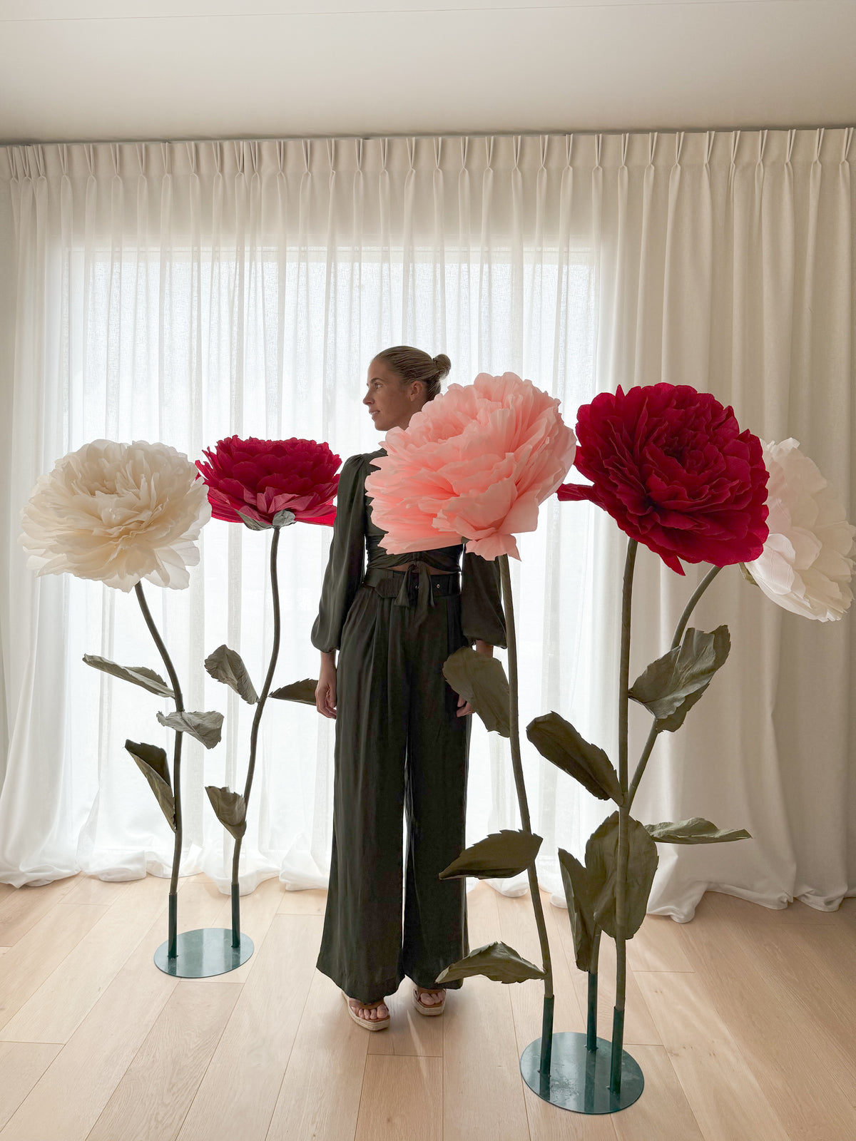 Peonies On Stand